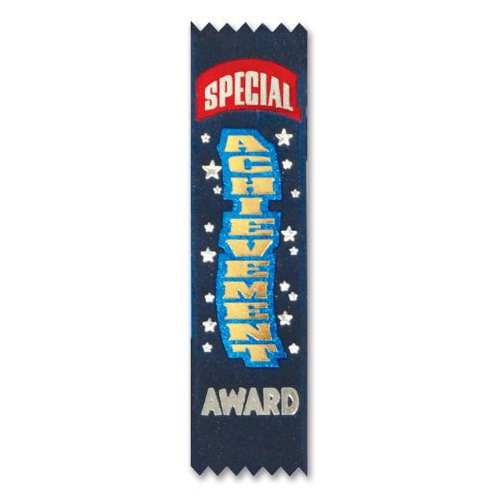 Beistle Beistle Midnight Blue Special Achievement Award Ribbons- 10 pcs