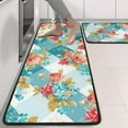 thumbnail image 2 of Kitchen Rugs Sets Of 2,Pioneer Flower Floral Print Pattern Anti Fatigue Kitchen Mat Rugs Non Slip Washable,Decorative Kitchen Floor Mats for Kitchen,Sink,Laundry,17"x47"+17"x47", 2 of 5