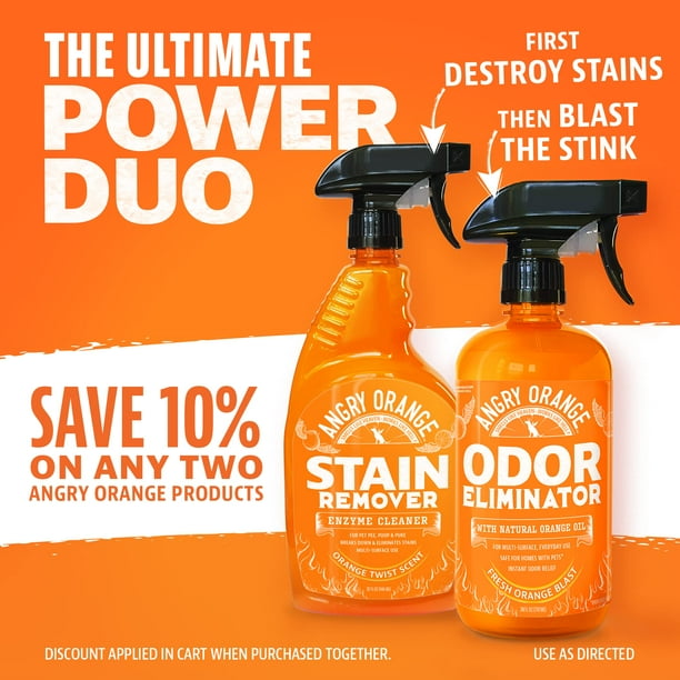 ANGRY ORANGE Pet Odor Eliminator Citrus Deodorizer for Strong
