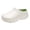 White, variant on Nursing Garden Clogs for Women Men Waterproof Closed Toe Non Slip Work Shoes Comfortable Slip on Food Service Slippers Lightweight Black Size 6.5