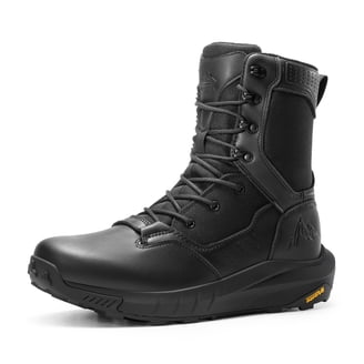 〽️Men\'s Black Nortiv 8 Tactical Hiking Lightweight Arch Support Work Boots Amazon.com: NORTIV 8 Mens Military Tactical Work Boots Side  main image 3