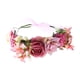 thumbnail image 2 of Corona de flores con cinta para bodas, guirnalda para la cabeza, accesorios para el cabello 23 cm de diámetro, 2 of 8