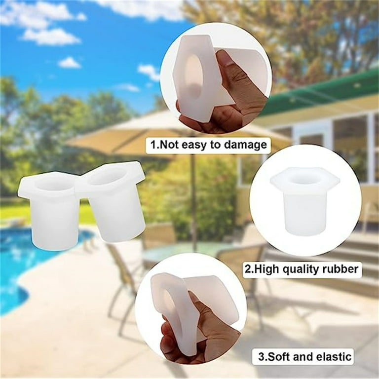 15 foot umbrella patio Outsunny 15ft Patio Umbrella with Base, Rectangular, Double-Canopy, UV-Blocking, Easy Crank, Coffee
