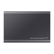 Samsung T7 Portable SSD 2TB Titan Gray, Up-to 1,050MB/s, USB 3.2 Gen2 (MU-PC2T0T/AM)