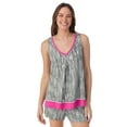 thumbnail image 5 of Layla Women's Sleepwear 2-Piece Knit Tank and Shorty Boxer Pajama Set, XS-4X, 5 of 8