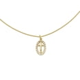 thumbnail image 5 of Gargantilla Cruz MIrconias 42cm Chapa 18K Horoz WH68, 5 of 5