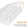 thumbnail image 5 of Lifewit Monthly Pill Organizer, 28 Day Medicine Organizer, Large Compartments Pill Box, Portable Travel Pill Case for Vitamins, Supplement, Medication, Clear, 5 of 9
