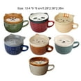 thumbnail image 3 of Maytalsory Smooth Ceramic Cup With Cute Pattern 320ml Capacity Anti Slip Bottom Thick Yellow Cat Cup, 3 of 6