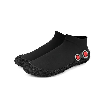 

Bellella Womens Beach Socks Knit Upper Sock Shoe Fitness Water Shoes Breathable Flats Indoor&Outdoor Yoga Black 5