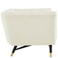 thumbnail image 3 of Modway Adept Performance Velvet Armchair in Ivory, 3 of 5