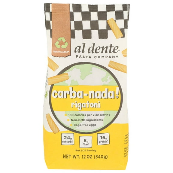 Al Dente Pasta Carbonara Rigatoni 12 oz (Pack of 8)