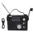 thumbnail image 1 of Hand Crank Radio AM FM SW Multi Band LED Emergency Radio with MP3 Playing U Disk Storage Card Slot, 1 of 5