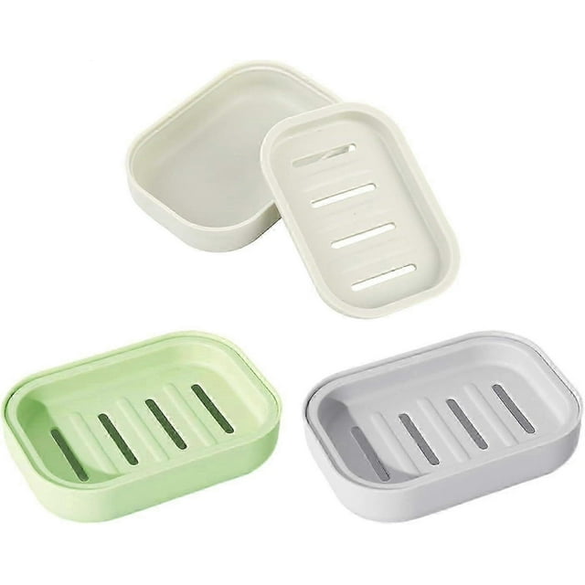 Pack Soap Dish with Drain Hole, Soap Holder, Soap Dish, Soap Holder, Soap Holder, Soap Holder, Soap Protector, Easy to Clean, Prevent Muddy Soap.