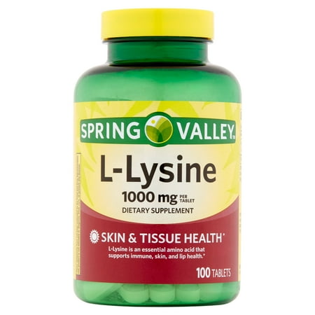 Spring Valley L-Lysine 1000mg, 100 Ct