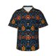 thumbnail image 1 of Balery Mexican Flower Camisas hawaianas de manga corta para hombre, camisas playeras de corte holgado, camisas de vacaciones con botones,3X-Large, 1 of 7