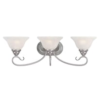 3 Light Bathroom Light in Traditional Style 26.5 inches Wide By 8.5 inches High-Brushed Nickel Finish Bailey Street Home 218-Bel-732315