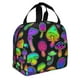 thumbnail image 2 of Easygdp Bright Mushrooms Bolsa Térmica Premium - Tela Oxford Impermeable, Gran Capacidad, Bolsillo Frontal, Unisex para Trabajo, Escuela, Actividades al Aire Libre y Picnics, 2 of 8