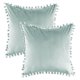 thumbnail image 1 of Funda de almohada sólida de terciopelo granular suave de 2 piezas, adecuada para sofá, dormitorio, coche, 16 x 16 pulgadas, 1 of 5