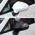 thumbnail image 3 of Glossy Black / Carbon Fiber Rearview Wing Mirror Covers Caps For Seat Leon MK2 1P Ibiza MK4 6J 2008-2017 Mirror Case Cover, 3 of 5