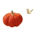 thumbnail image 1 of Cojines decorativos suaves con forma de calabaza de Halloween, figura de pájaro, estatua de resina, ideal para hogares, dormitorios, salas de estar, o, 1 of 8