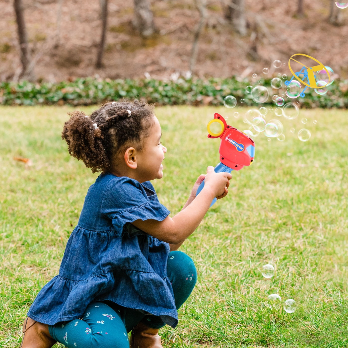 Play Day Bubble Copter, Launch Bubbles Into the Sky, Includes 4oz Bubble Solution