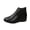 Black, variant on Brown Women'S Fashion Ankle Boots Wedge Heel Booties Round Toe Side Zipper Comfortable Short Boots For Winter 1.28 Lb