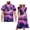 Black Hawaii, variant on Blue Polynesian Couples' Outfits Husban and Wife Clothing Men's Button Down Shirt Hawaiian Tops and Womens Short Sleeve Dress Pleated Hecm Beach Dresses Size M