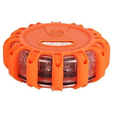 Uninex LED Road Flare with Flashlight Safety Flashing Warning Light Roadside Emergency Disc Beacon Magnetic Base