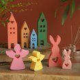 thumbnail image 4 of 3 piezas Art House molde de silicona DIY vela artesanía resina fundición hormigón jabón arcilla perfecto DIY molde para artesanos decoración del hogar regalos, 4 of 5