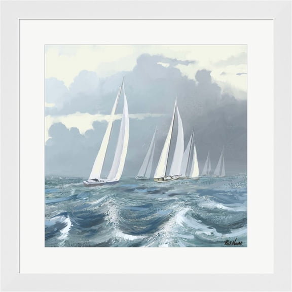 Great Art Now Sailing Ships II by Rick Novak, Framed Wall Art, 19.75W x 19.75H