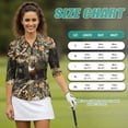 thumbnail image 7 of Uorisanigo Camo Forest Deer Women's 3/4 Sleeve Golf Top Comfortable Polyester Spandex Fabric Athletic Polo Workout Tops Quick Dry Tennis Tops with Zipper Neck Workout Sports, 7 of 7