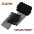thumbnail image 3 of Uxcell Cinta de Chifón con Flecos de 1.5 In x 5 Yd para Decoración DIY, Negro/Blanco/Gris 3 Rollos, 3 of 7