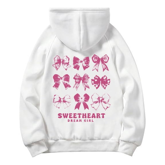 CONZONE Toddler Baby Girls Long Sleeve Hoodies Floral Graphic Hooded Sweatshirt For Girls Pullover Soft Loose Childrens Spring Hoodie With Pocket