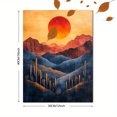 thumbnail image 3 of Qisvanset Framed Canvas Wall Art 12x16 Inch Mid Century Modern Arizona Panoramic Landscape Art, 3 of 5