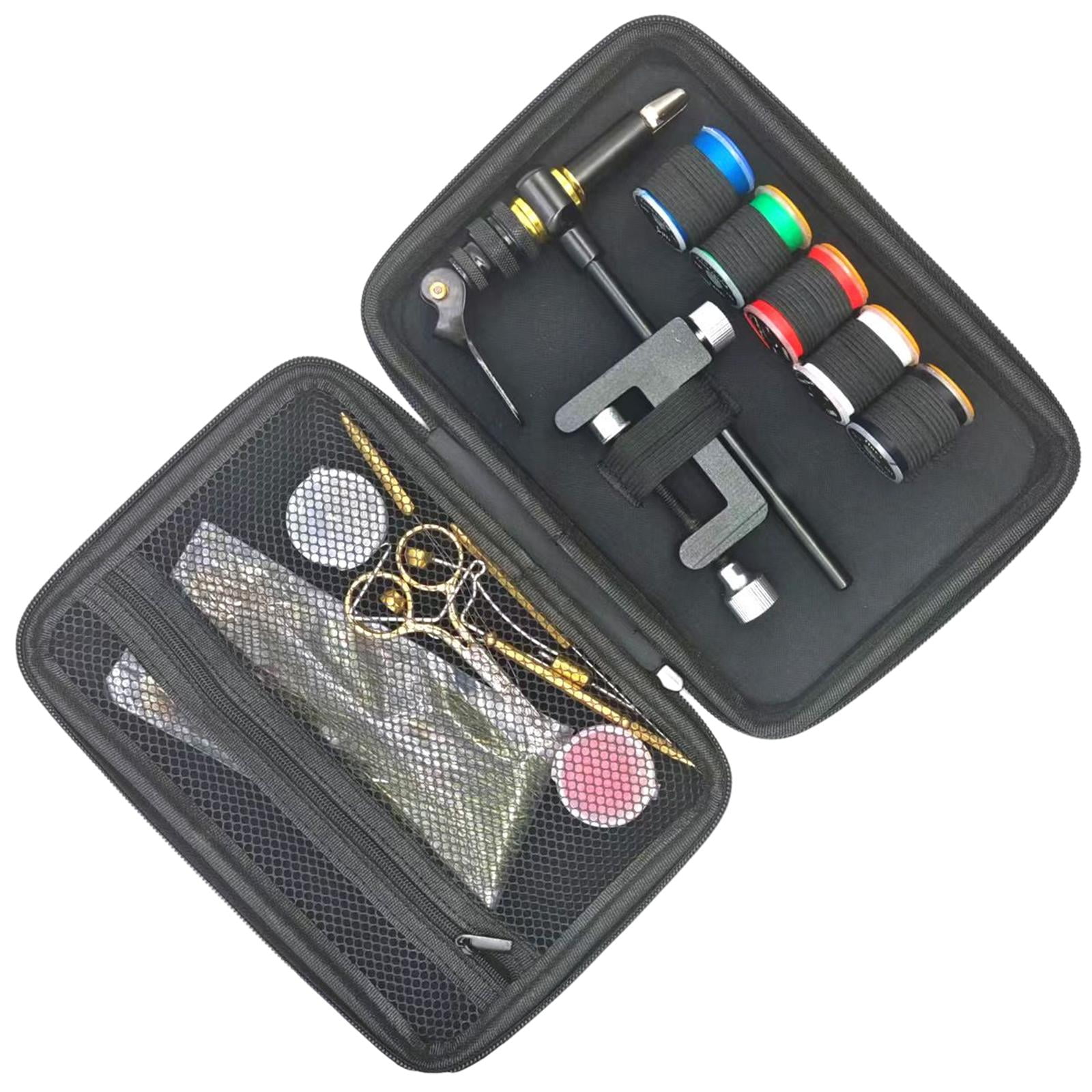 Étau rotatif pour attacher outil de fabrication de mouches