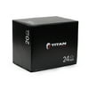 Titan Fitness 3-in-1 Soft Foam Plyometric Box, 20" x 24" x 30", Dense Foam Core With Soft Foam Padding, Plyometric Workouts