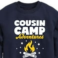 thumbnail image 3 of Instant Message - Camping - Cousin Camp Adventures - Toddler & Youth Crewneck Fleece Sweatshirt, 3 of 6