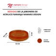thumbnail image 3 of Jabonera Acrilico Naranja, 3 of 4