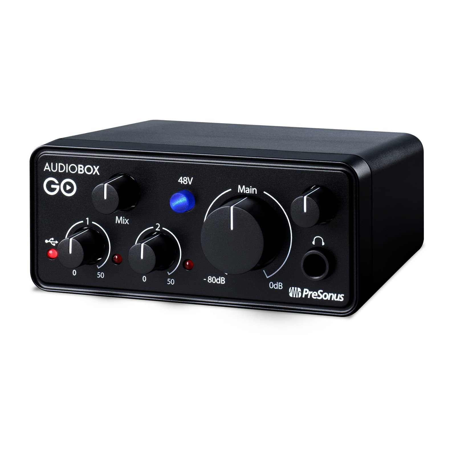 PreSonus AudioBox GO | USB-C Audio Interface for music production with ...
