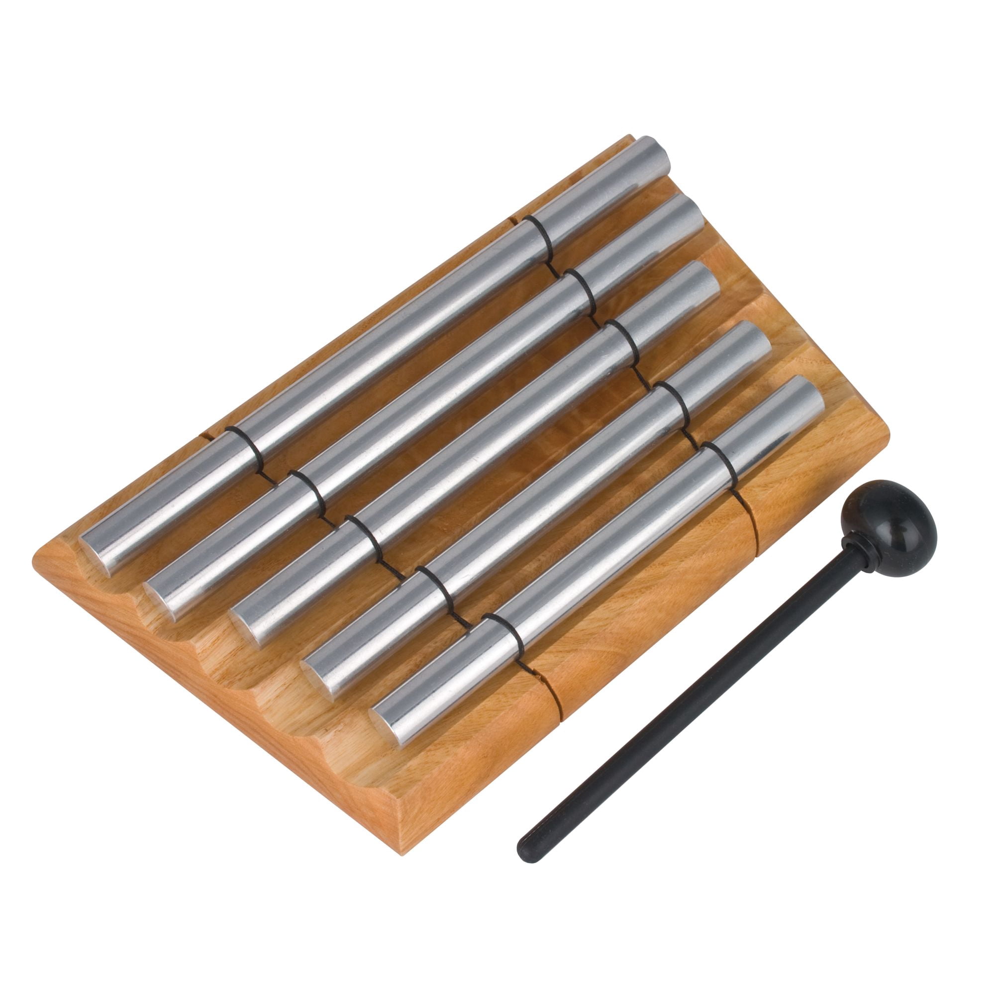 Woodstock Wind Chimes Signature Collection, Woodstock Zenergy Chime Quintet 1.2'' Silver Chime ZENERGY5