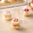 thumbnail image 7 of 50-Pack Clear Plastic Containers with Lids, Disposable Takeout Boxes for Strawberries and Snacks, 7 of 7