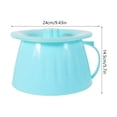 thumbnail image 2 of MOVTOTOP 1Pack Pink Bedpan Simple Design Smooth Edges Compact Size 9.43X8.80X5.70in for Children, 2 of 7