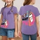 thumbnail image 5 of Gibobby Blusas Elegantes Mamá, la camisa para niños pequeños, niñas, último nervio, regalo del día de las madres, camisa de moda sólida para niños, camiseta para niños （Morado， 7-8 Años), 5 of 5