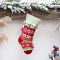 thumbnail image 4 of Medias navideñas, medias colgantes para decoración navideña familiar, decoración para fiestas de temporada navideña, 4 of 5