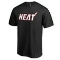 thumbnail image 2 of Men's Black Miami Heat Primary Wordmark T-Shirt, 2 of 3