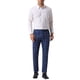 thumbnail image 2 of Pantalones de hombre Inspire Chic, de cuadros, con frente plano, cintura elástica y botón, 28 azul marino, 2 of 7