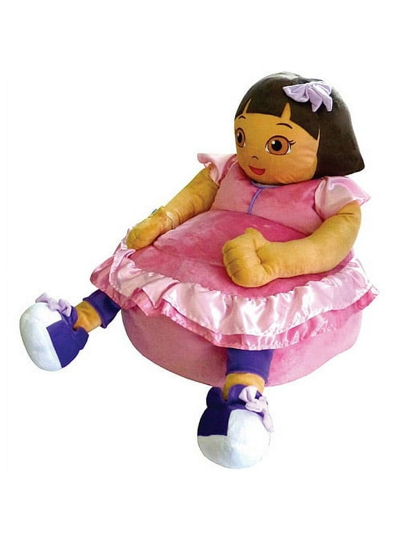 Nickelodeon Dora the Explorer Figural Pink Polyester Bean Bag Chair