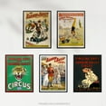 thumbnail image 2 of Barnum & Bailey Greatest Show On Earth Set Of 5 Unframed Wall Art Prints Bathroom Bedroom Aesthetic Vintage Circus Advertising 12X16 Inch, 2 of 5
