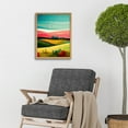 thumbnail image 2 of Four Seasons Colourful Modern Country Landscape Painting Art Print Framed Poster Wall Decor 12x16 inch, 2 of 5