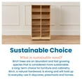 thumbnail image 6 of ECR4Kids 10 Cubby Mobile Tray Cabinet and 10 Scoop Front Bins, 5x2, Kids Furniture, Natural, 6 of 9